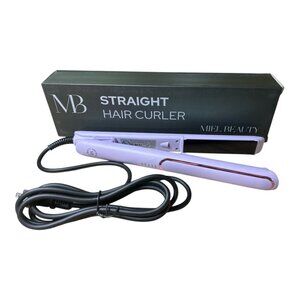🆕New Miel Beauty Professional Straight Hair Curler - Light Purple